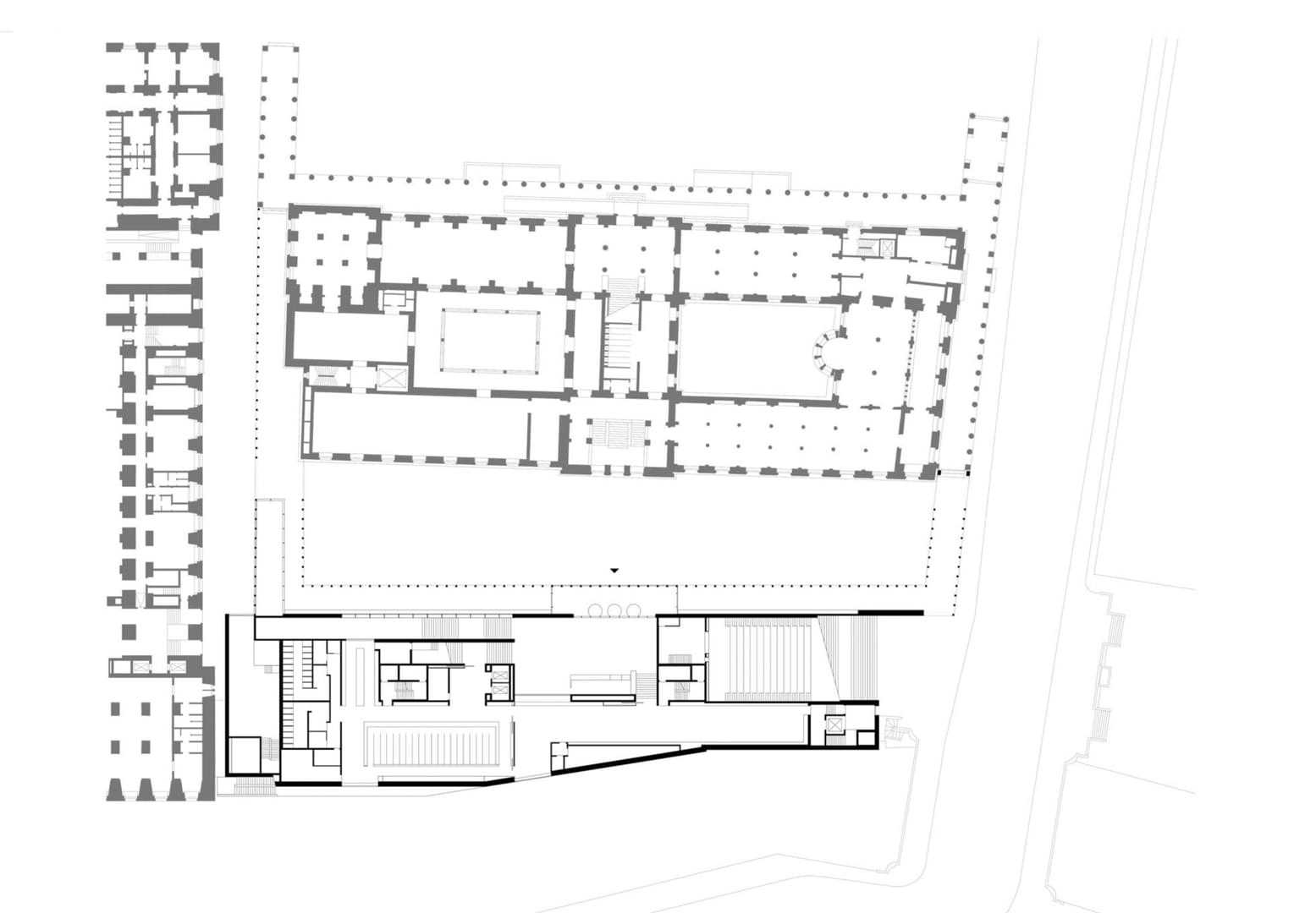 Grundriss Ebene 1 und Mezzanin